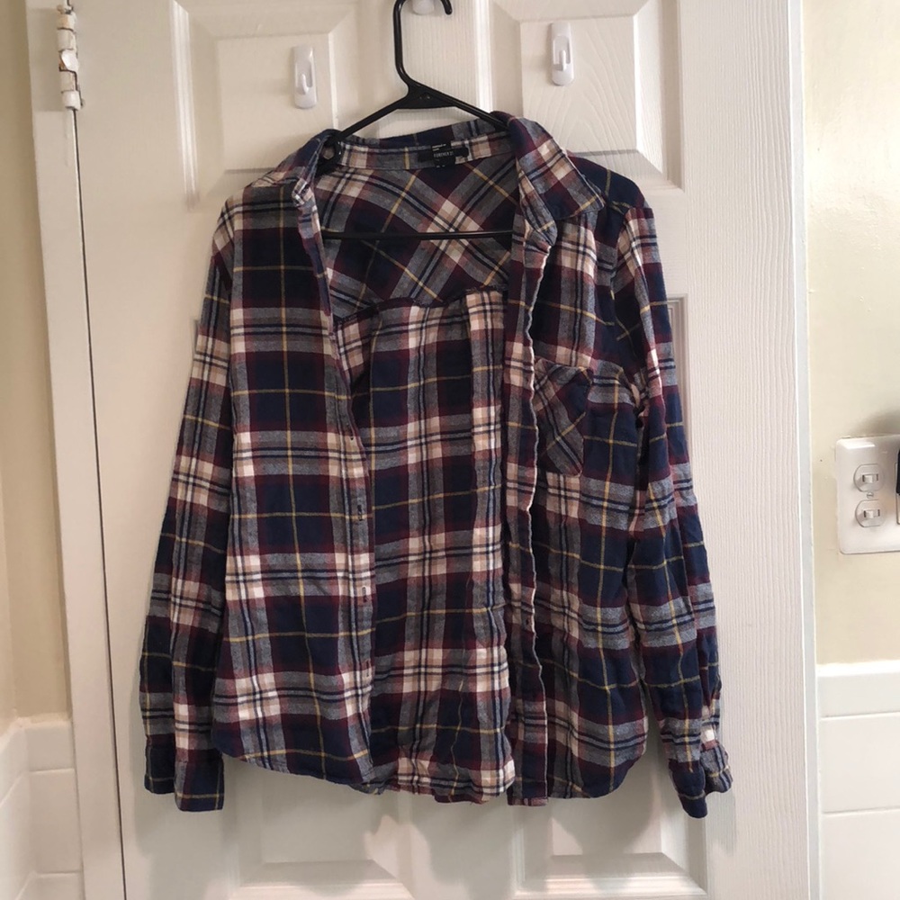 Flannel plaid shirt